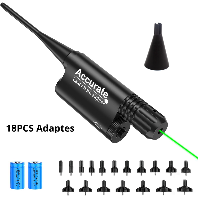 Laser Boresighter Kit - 安定したセンターデバイス付きユニバーサルレーザーボアサイターキットハンドガンレーザーボアサイターレーザーコリマドール口径.22から12GA用