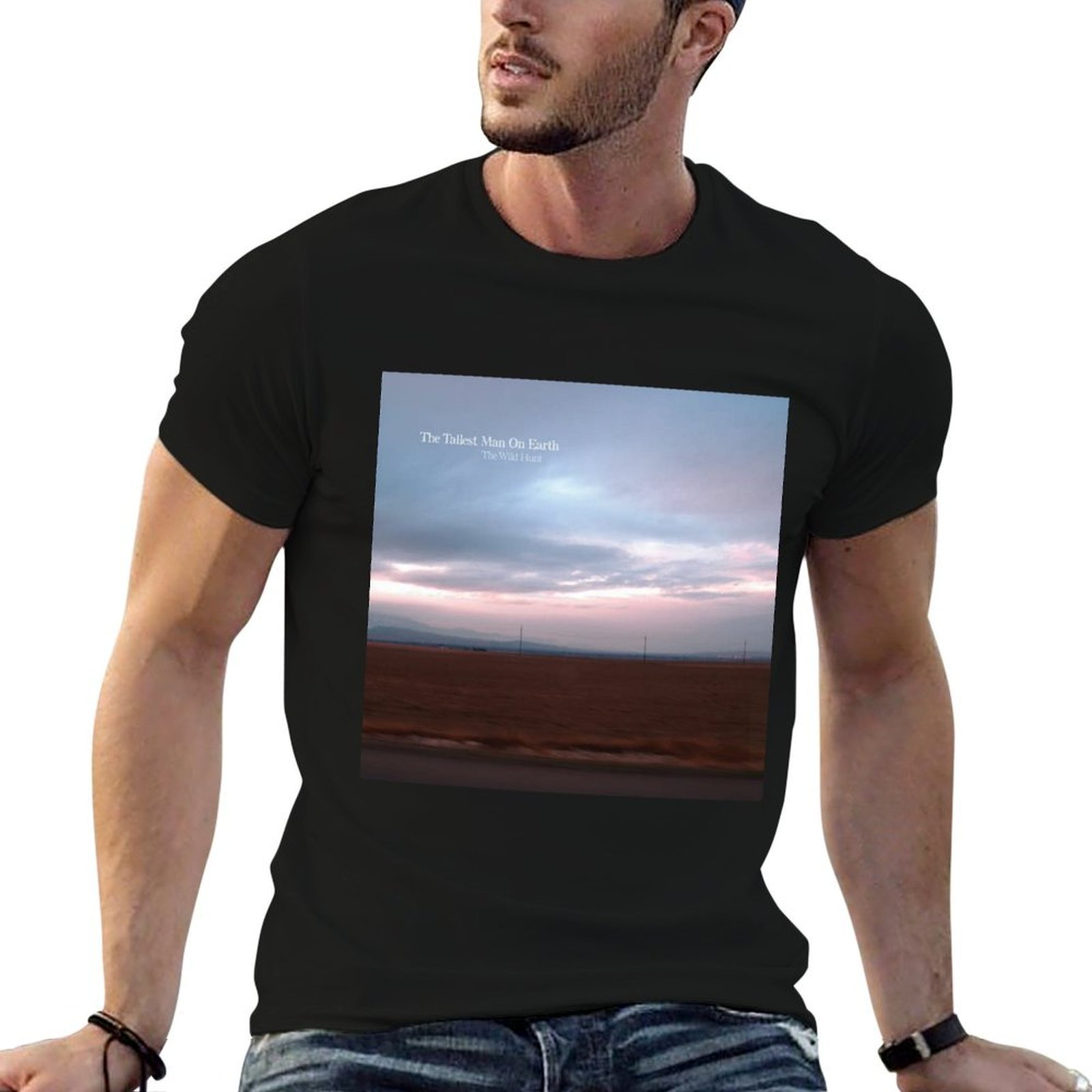 Wildman Hunting & Outdoor Robertson Photos - 地球上で一番背の高い男 ザ・ワイルド・ハント Tシャツ 男性用Tシャツ コットン製 面白いTシャツ