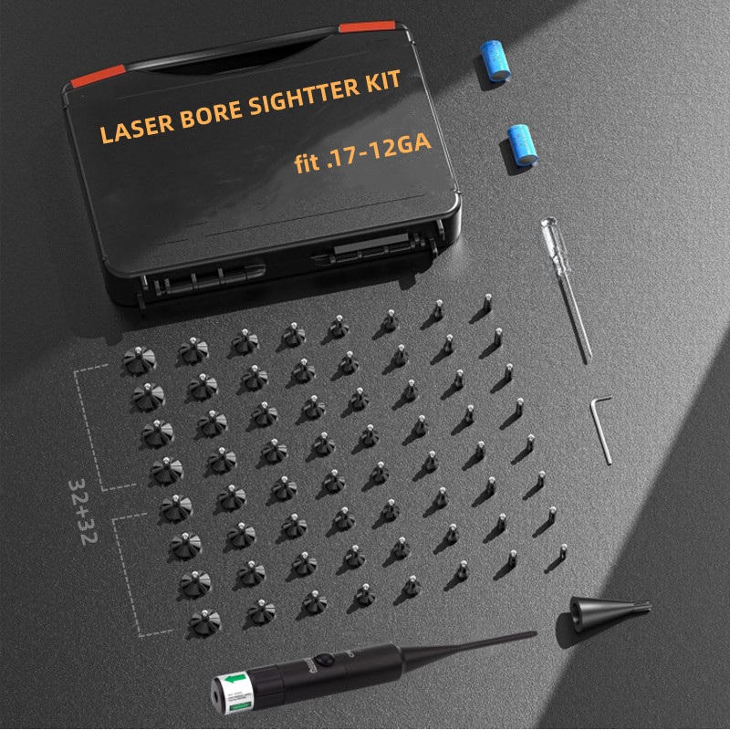Laser Boresighter Kit - ユニバーサルレーザーボアサイトキット .177 .22～.64 ライフルコリメーターボアサイト レーザーコリメーターサイト