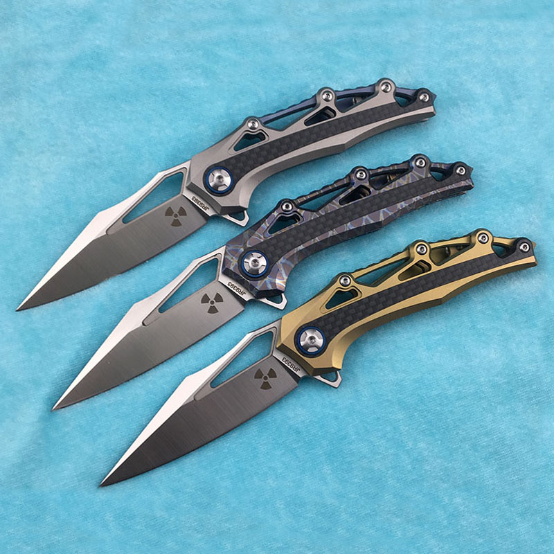 Hunting Camp Outdoor Kitchen - LEMIFSHE JK9393Ti 本物の M390 ブレードチタン合金ハンドル折りたたみナイフアウトドアキャンプ狩猟キッチンサバイバルポケット EDC