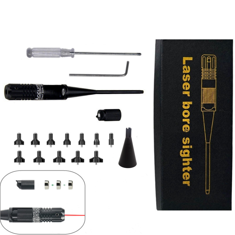 Laser Boresighter Kit - レーザーボアサイガーキット 12アダプター .177 .22 ～ 12GA