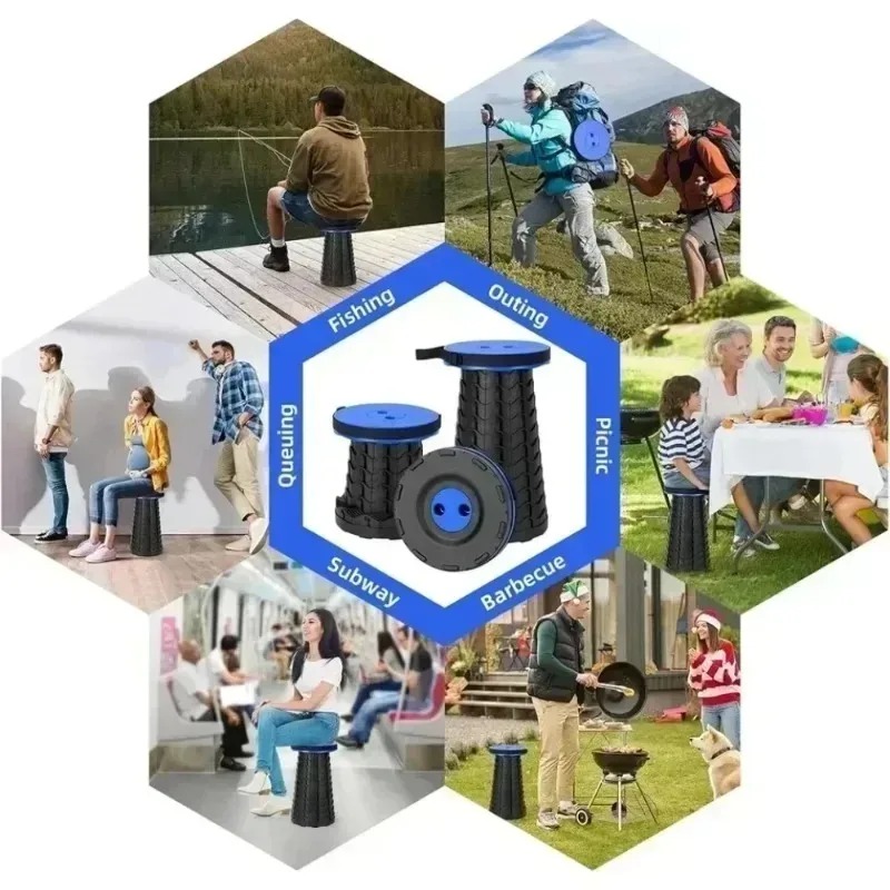 Outdoor Hunting Chair - 軽量で持ち運び可能な折りたたみ式スツール、屋外ピクニック、キャンプ、釣り用椅子、ビーチ用折りたたみシート、持ち運びが簡単