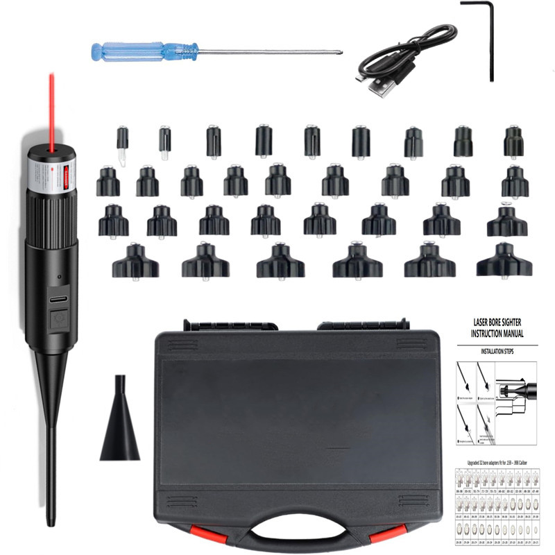 Laser Boresighter Kit - ユニバーサルレーザーボアサイトキット 0.17 - 0.78 口径レーザーコリメーター用 32