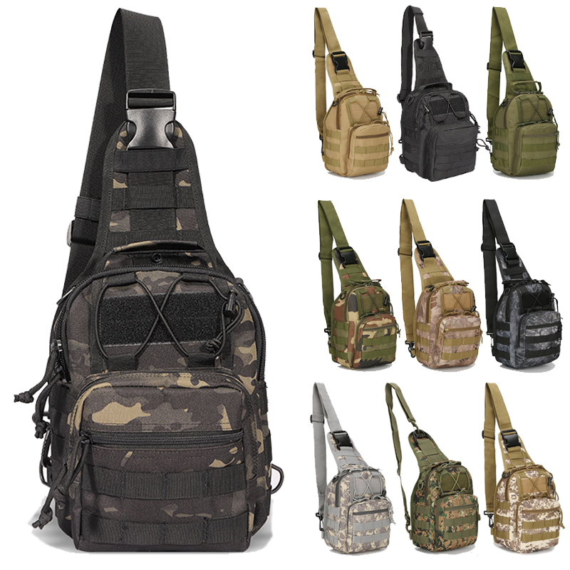 Outdoor Hunting Range - 戦術的なチェストバッグ男性屋外 EDC ショルダースリングバッグ防水ハイキングキャンプデイパック狩猟隠し範囲バッグ