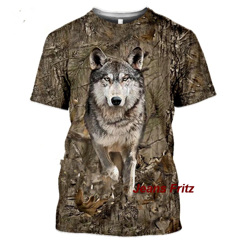 メンズ半袖Tシャツ,カモフラージュ,動物,野生,3D,夏,レ - Wildman Hunting & Outdoor Robertson Photos のレビューと価格