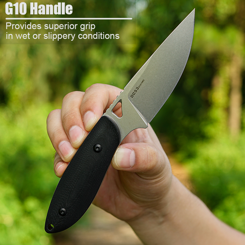 DC53 鋼 G10 ハンドル固定ナイフシャープ戦術サバイバ - Hunting Camp Outdoor Kitchen のレビューと価格