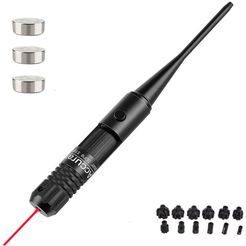 戦術用ユニバーサル赤緑レーザーボアサイトキット 12アダプタ - Laser Boresighter Kit のレビューと価格