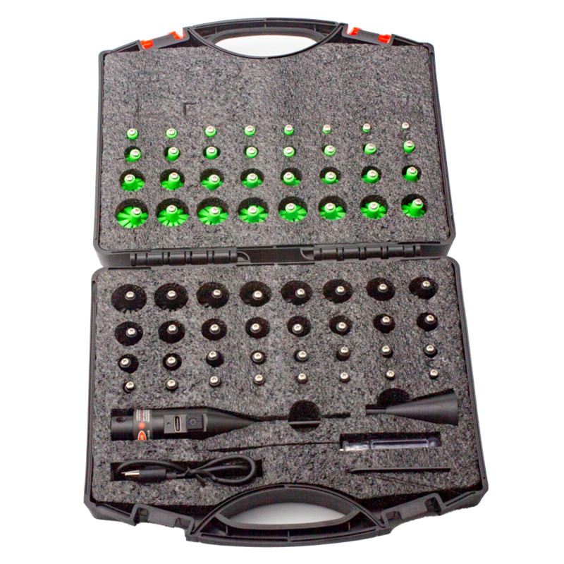    戦術用レッドグリーンボアサイトキット（64個のアダプ - Laser Boresighter Kit のレビューと価格