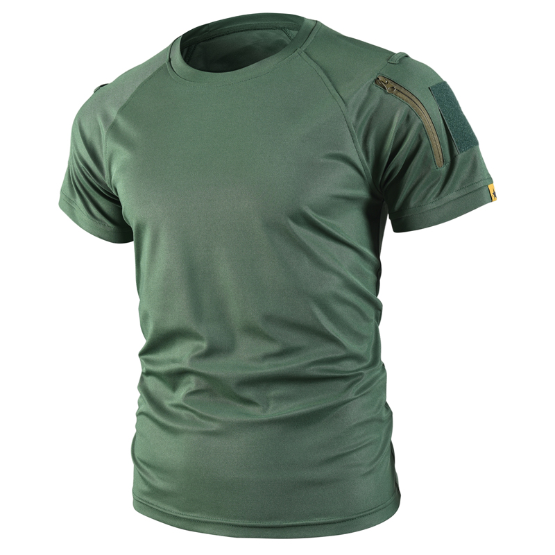 戦術的な貨物クイックドライ戦闘 Tシャツメンズミリタリーアー - Outdoor Hunting T Shirts のレビューと価格