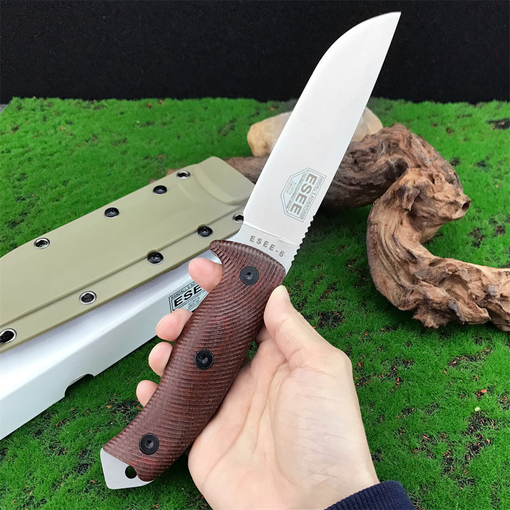 新型ESEE-6固定刃ナイフ D2ブレード G10ハンドル  - Outdoor Hunting Gifts のレビューと価格