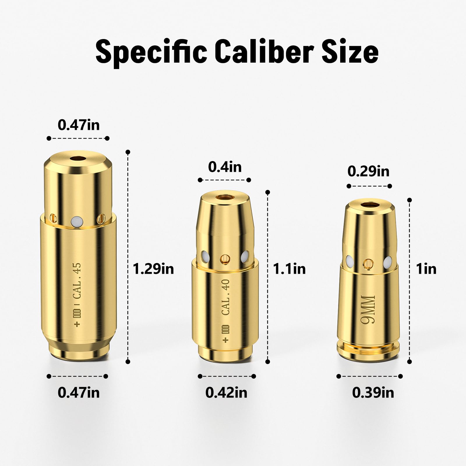 3個入りレーザーボアサイト9MM .40 S&W 45ACP - Laser Boresighter Kit のレビューと価格