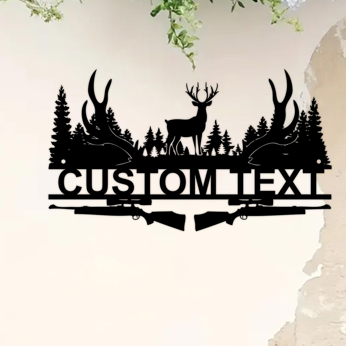 鹿小屋用のパーソナライズされた金属製の看板,狩猟用の装飾,姓 - Outdoor Hunting Gifts のレビューと価格
