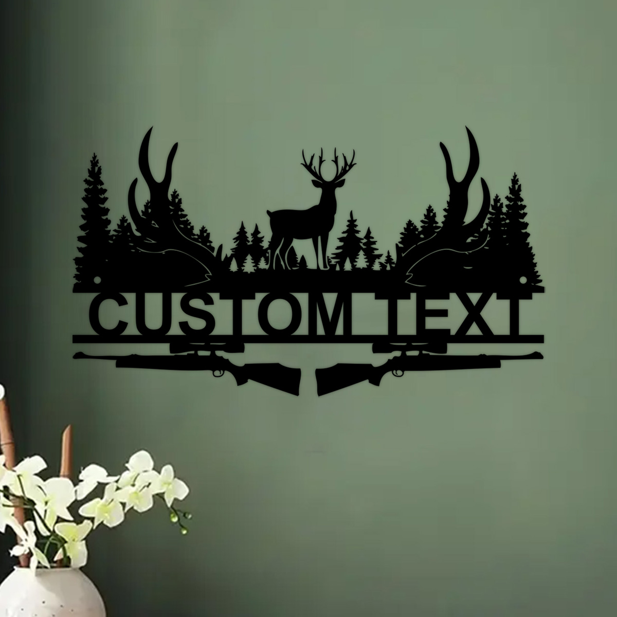 鹿小屋用のパーソナライズされた金属製の看板,狩猟用の装飾,姓 - Outdoor Hunting Gifts のレビューと価格
