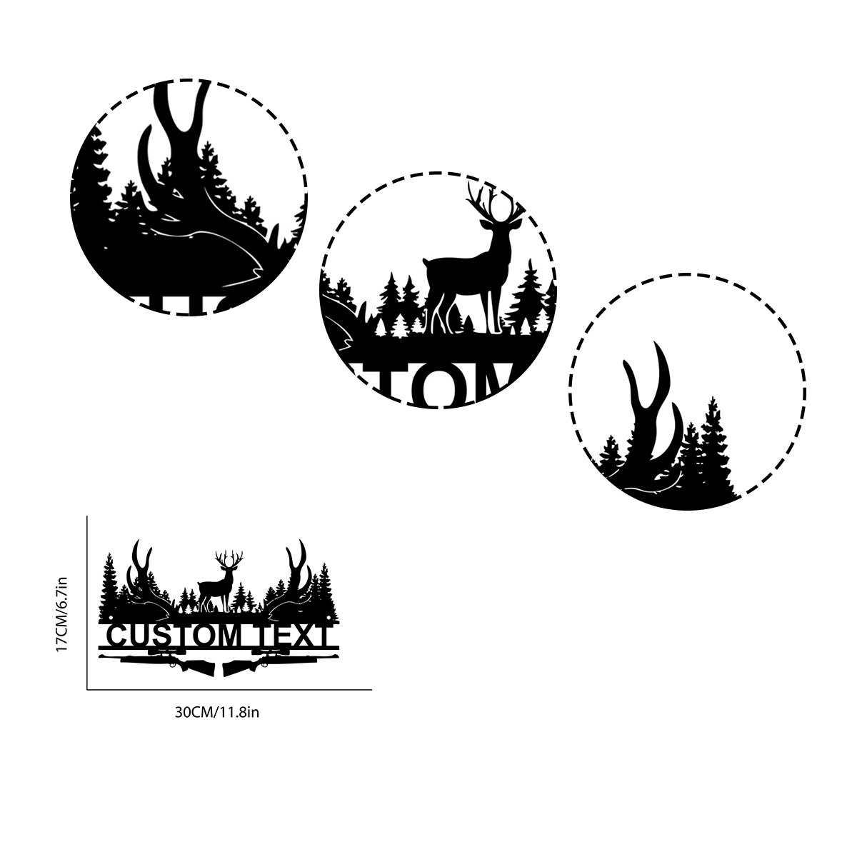 鹿小屋用のパーソナライズされた金属製の看板,狩猟用の装飾,姓 - Outdoor Hunting Gifts のレビューと価格