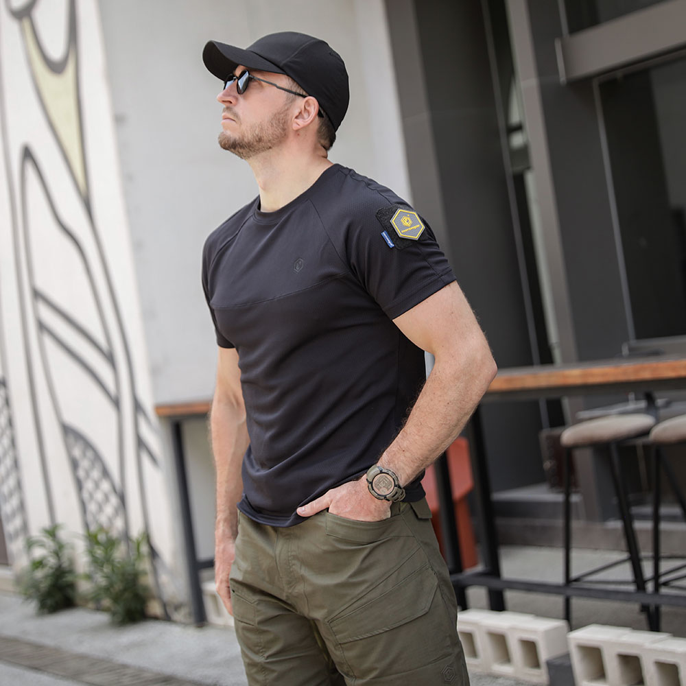 Emersongear-青いラベルが付いた機能的なTシャツ、 - Hunting Outdoor Clothing のレビューと価格