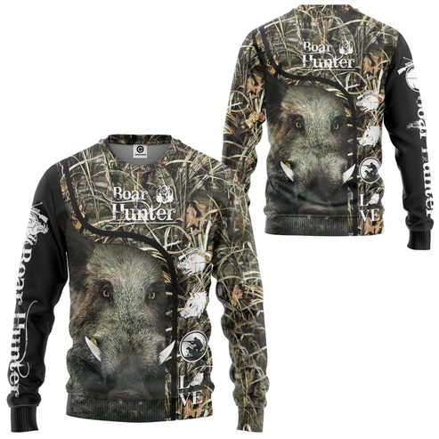 迷彩狩猟動物イノシシメンズ Tシャツ 3D プリントスポーツ - Wildman Hunting & Outdoor Robertson Photos のレビューと価格