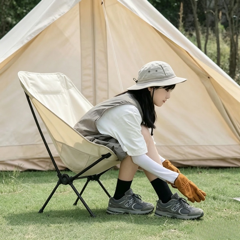 ポータブル軽量折りたたみキャンプチェア収納バッグ付きアウトド - Outdoor Hunting Chair のレビューと価格