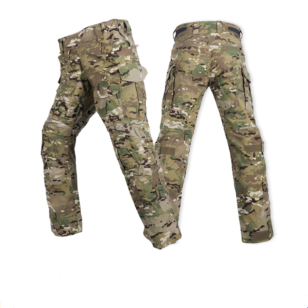 男性コンバットパンツ膝パッド付き戦術的なカーゴスポーツズボン - Hunting Outdoor Clothing のレビューと価格