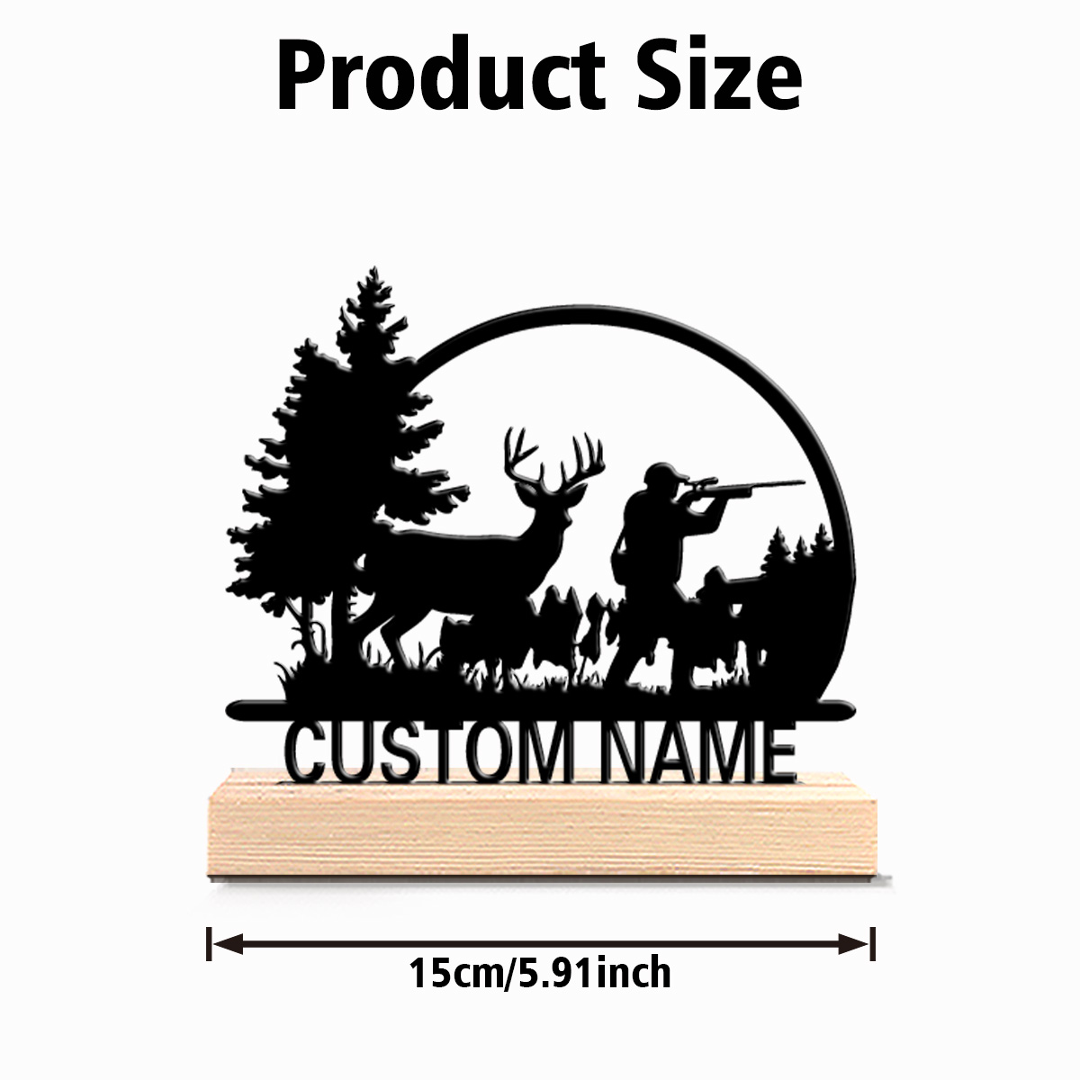 1個入り ファッションパーソナライズカスタム ハンターと鹿の - Hunting Outdoor Christmas Decorations のレビューと価格