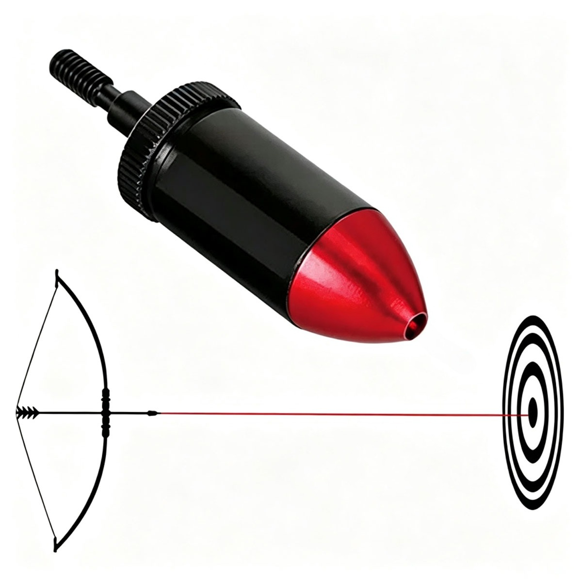 戦術用クロスボウ矢スタイル赤色レーザーボアサイト、コンパウン - Laser Boresighter Kit のレビューと価格