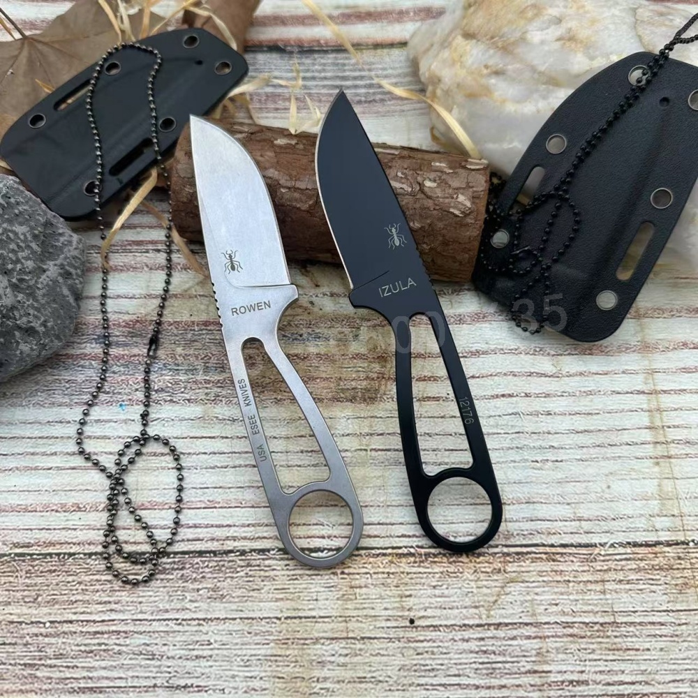 IZULA 高強度ストレートナイフ D2 鋼処理アウトドアキ - Outdoor Hunting Gifts のレビューと価格