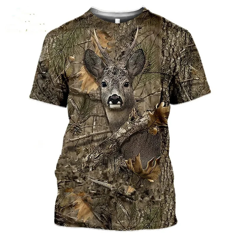 2026 迷彩狩猟動物イノシシ 3d Tシャツ夏カジュアルメ - Wildman Hunting & Outdoor Robertson Photos のレビューと価格