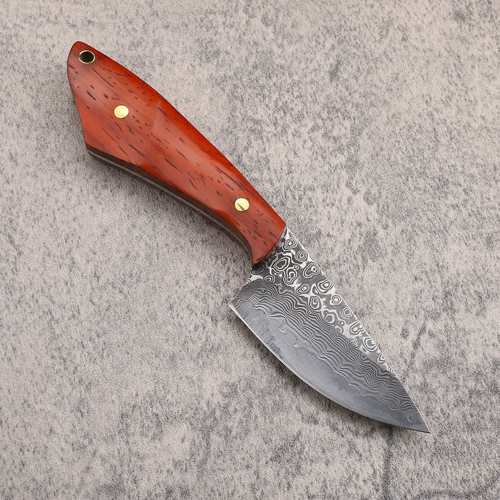 Vg10ダマスカス鋼ハンティングナイフ、サバイバル、サンダル - Hunting Camp Outdoor Kitchen のレビューと価格