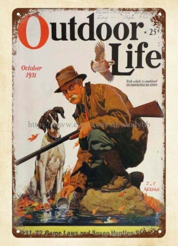 家の内装 1931 OUTDOOR LIFE 雑誌の表紙 ウ - Outdoor Hunting Dogs のレビューと価格