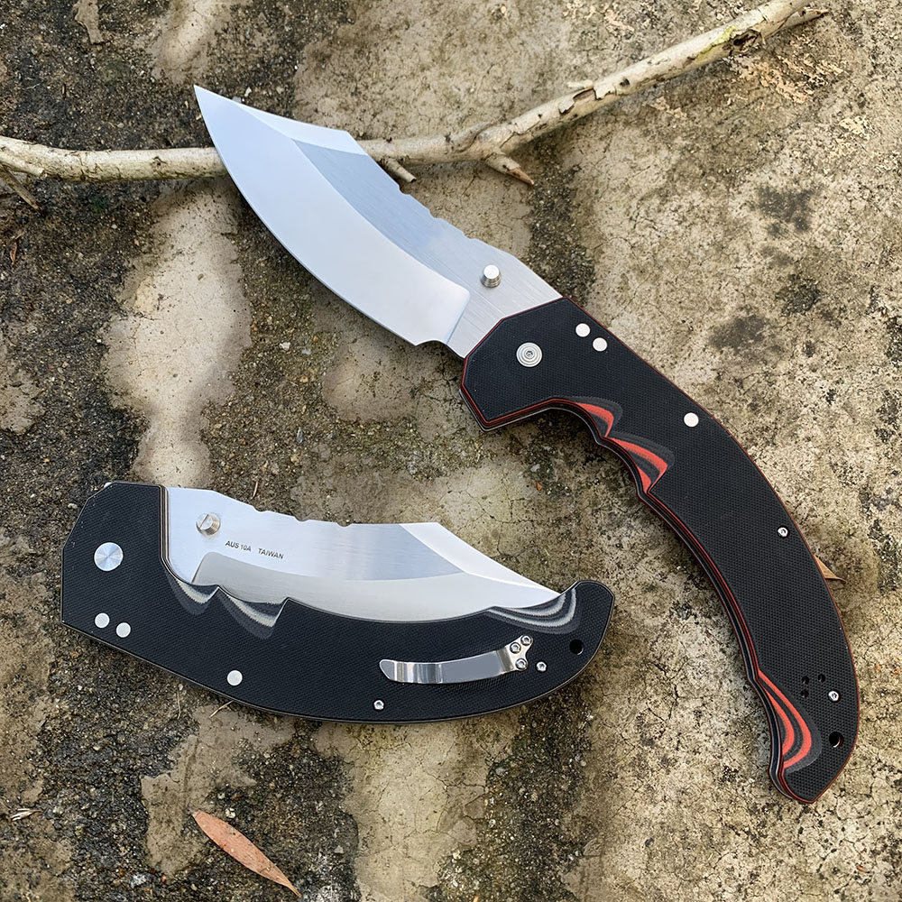 メイヘム折りたたみナイフ、ハンティングナイフ、AUS10Aブ - Outdoor Hunting Gifts のレビューと価格